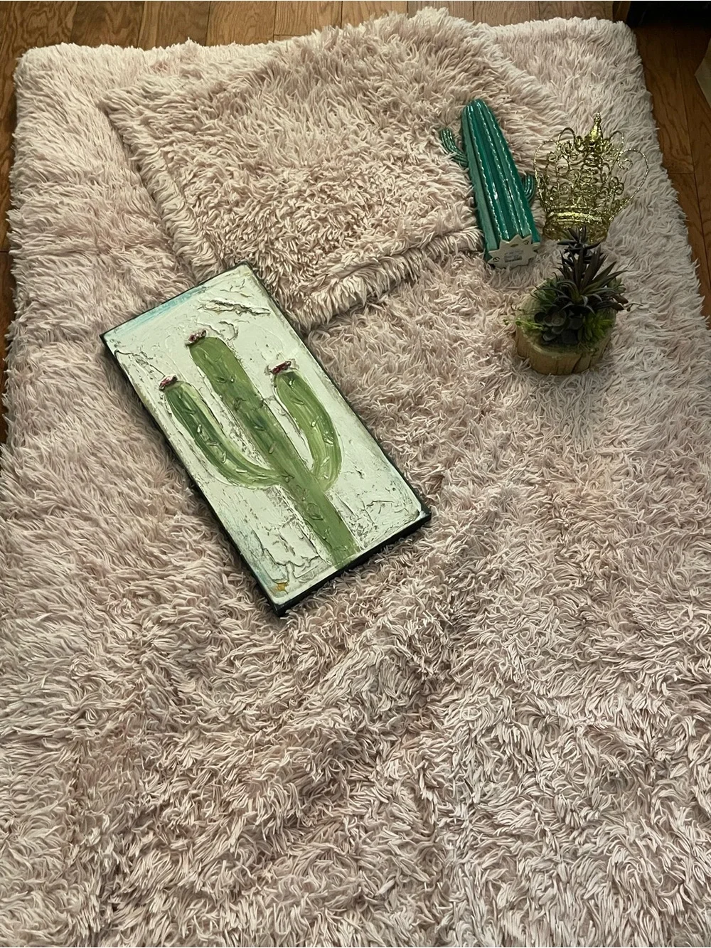 Plush Pink Shag Comforter - Soft Cozy Bedding